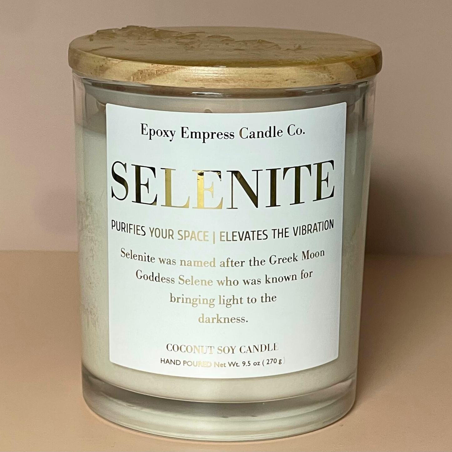 Selenite – Citrus & Wood