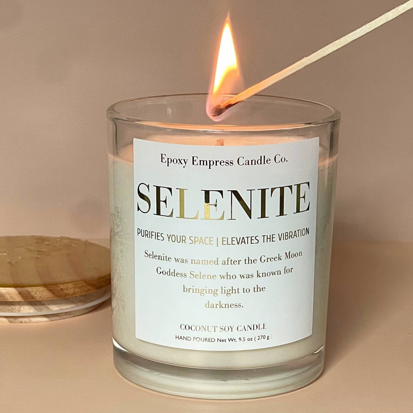 Selenite – Citrus & Wood