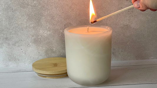 Winter Candle Collection – Signature Series (10 oz White Frosted Marble) – Pre-Order