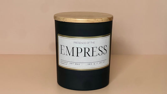 Presence of the Empress Matte Black Candle