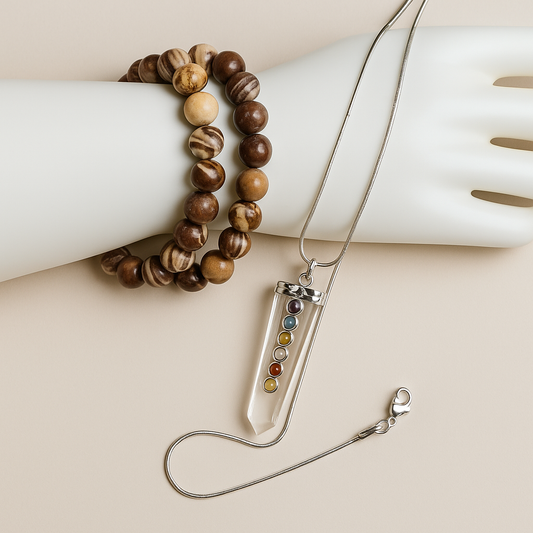Clarity — Quartz & Jasper Jewelry Set